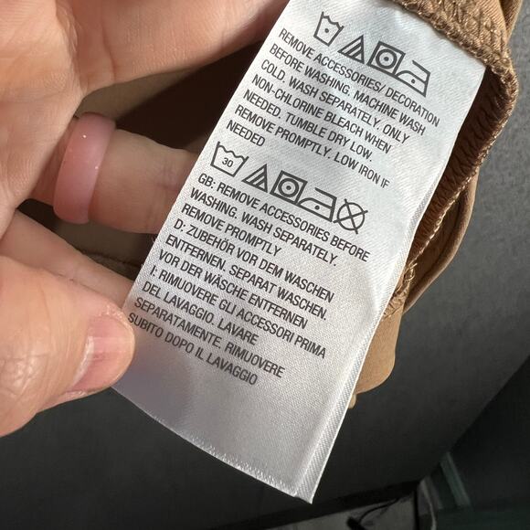 GRAVER Susan Graver Regular LK Fusion Double-Breasted Blazer Rich Camel Size 3X - Picture 12 of 14